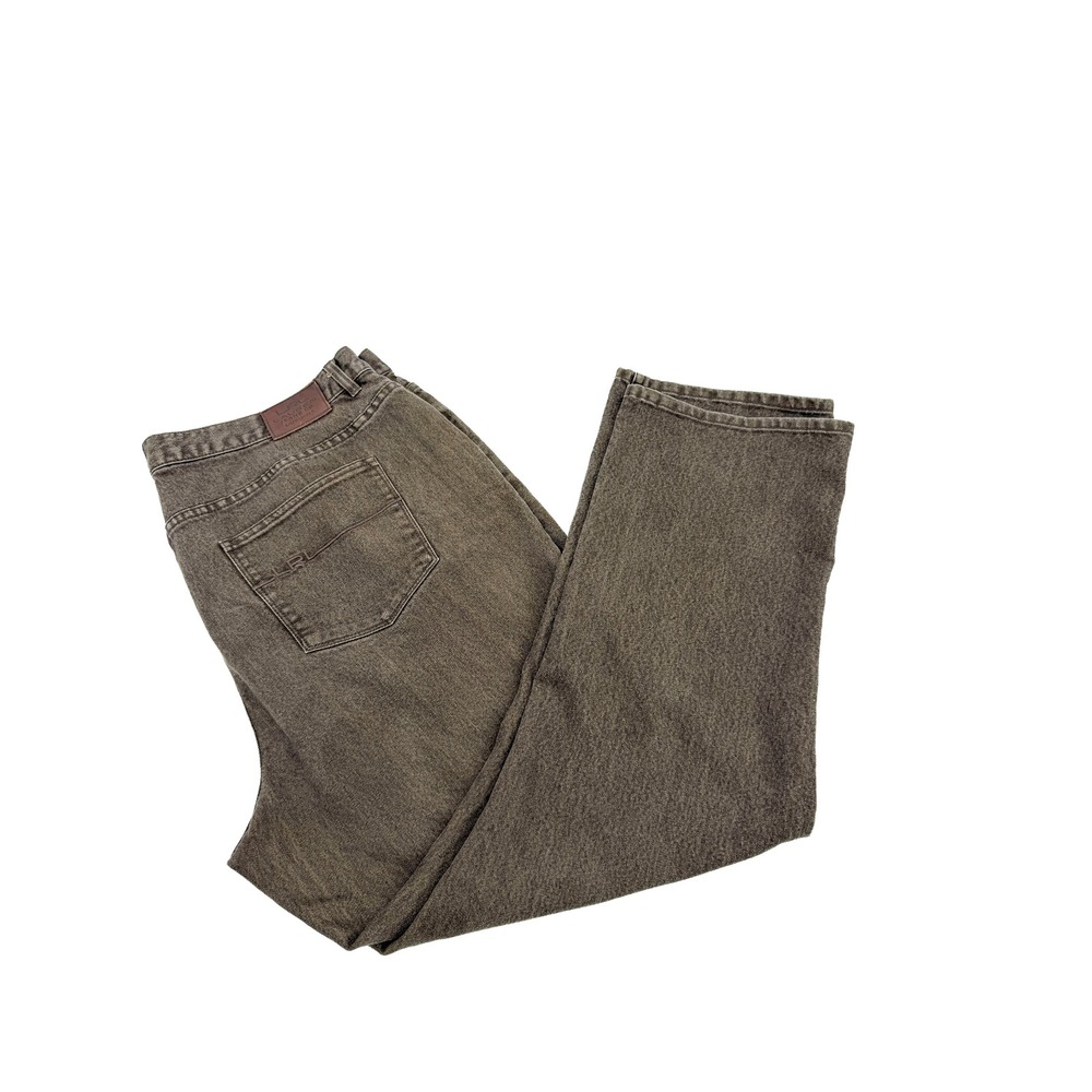 Lauren Ralph Lauren Jeans Women 18 Brown Classic Straight Leg Denim Pants 0181